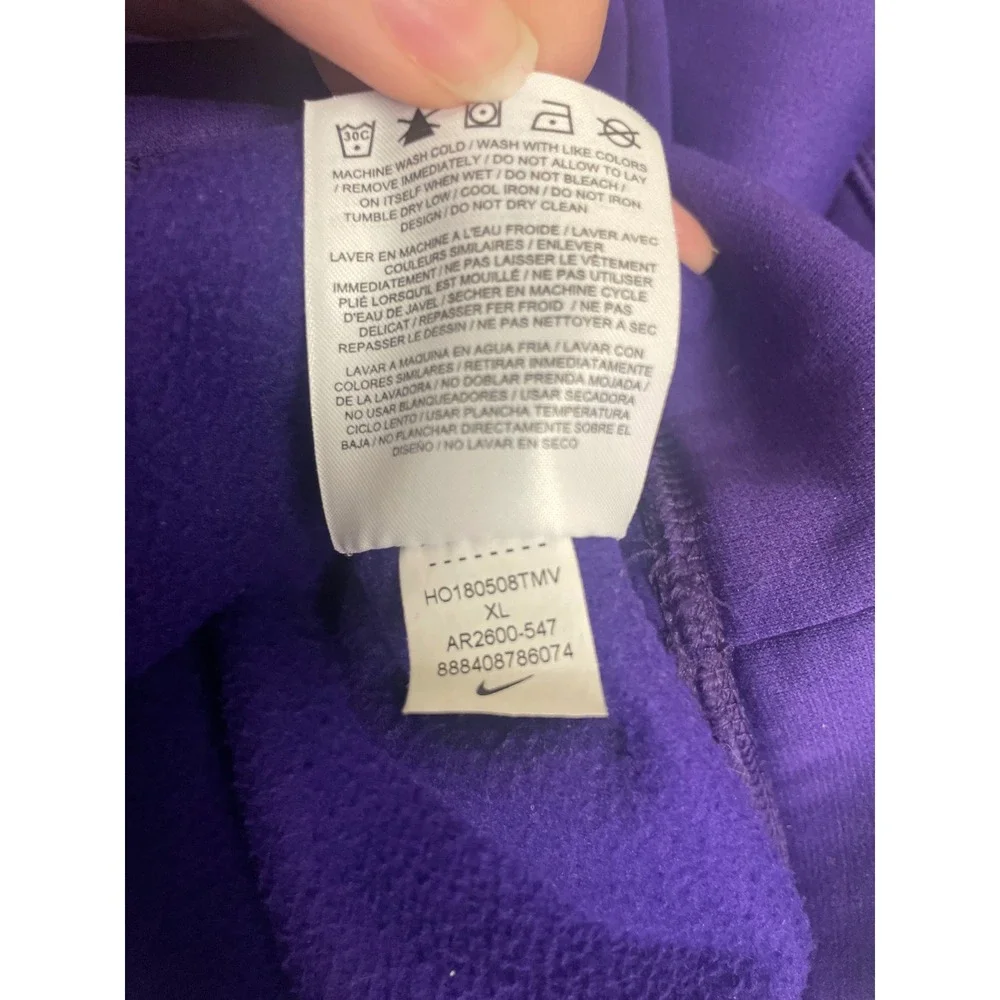 Nike Golf Clemson‎ Tigers Women Purple Quarter Zip Pullover AR2600-547 XL sporty
